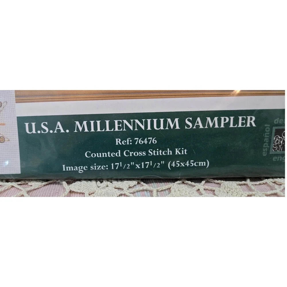 Vintage‎ USA Millennium Sampler Cross Stitch Kit NIP 1999